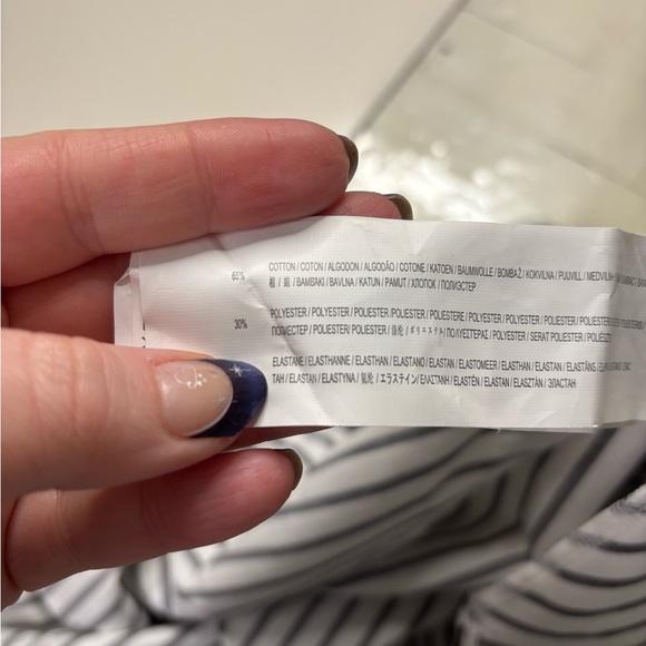 Minkpink Find Me Guilty Halter Dress Black White Stripes New Size Large 12 Mini - Picture 6 of 6